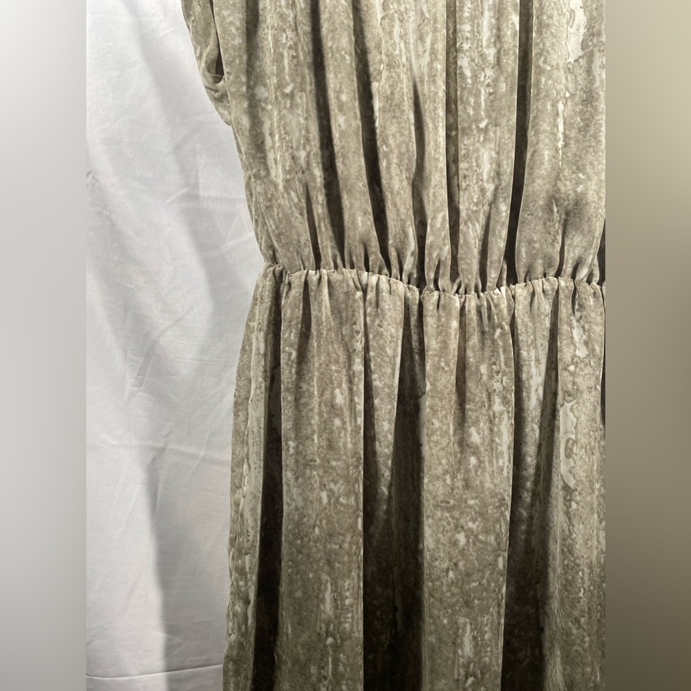 MICHAEL Michael Kors Cinched Waist Ruched Short Sleeve Dress Size 10 - Picture 5 of 8